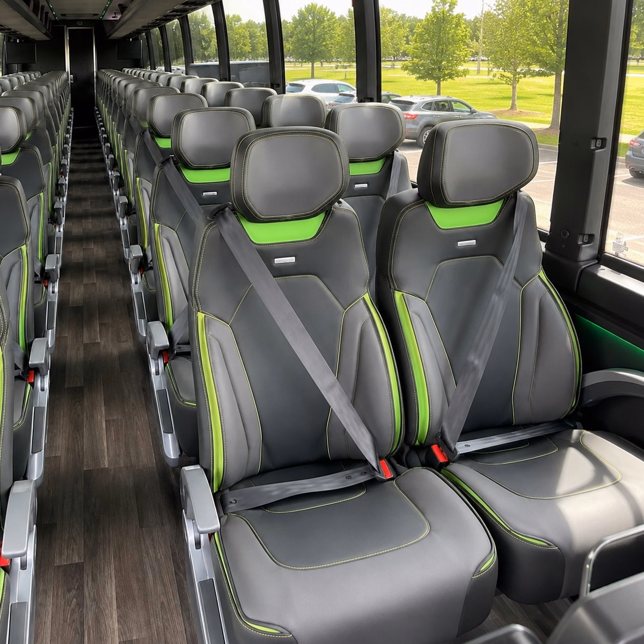 tustin charter bus interior