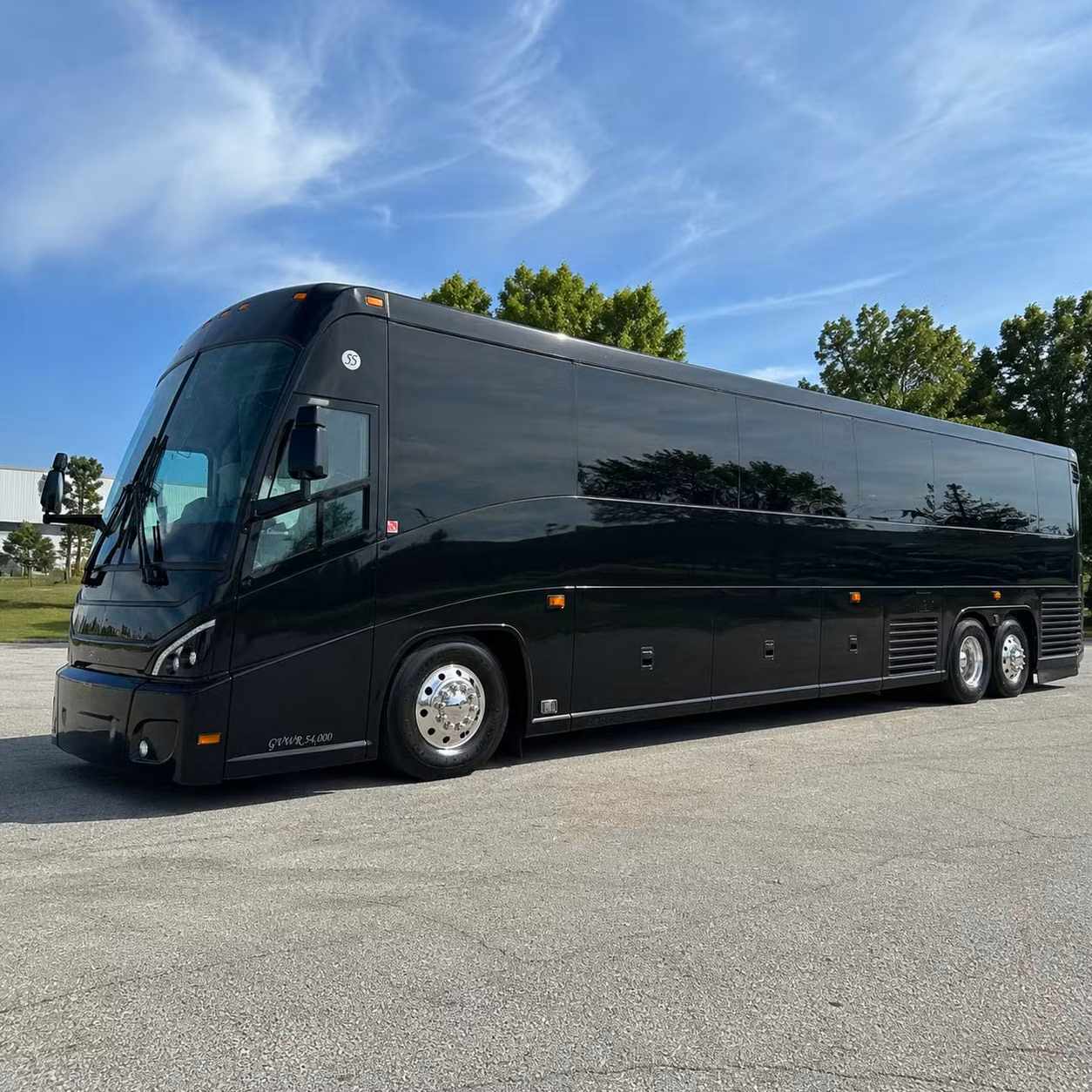 tustin charter bus rental exterior